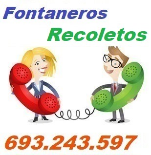 Telefono de la empresa fontaneros Recoletos