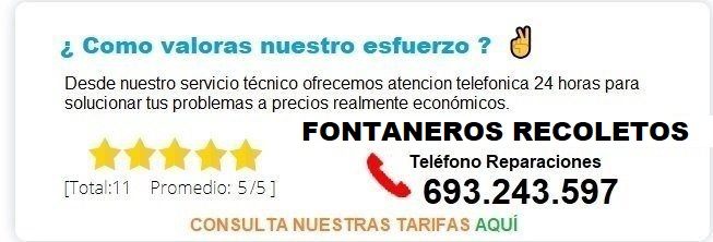 Fontanero Recoletos precio